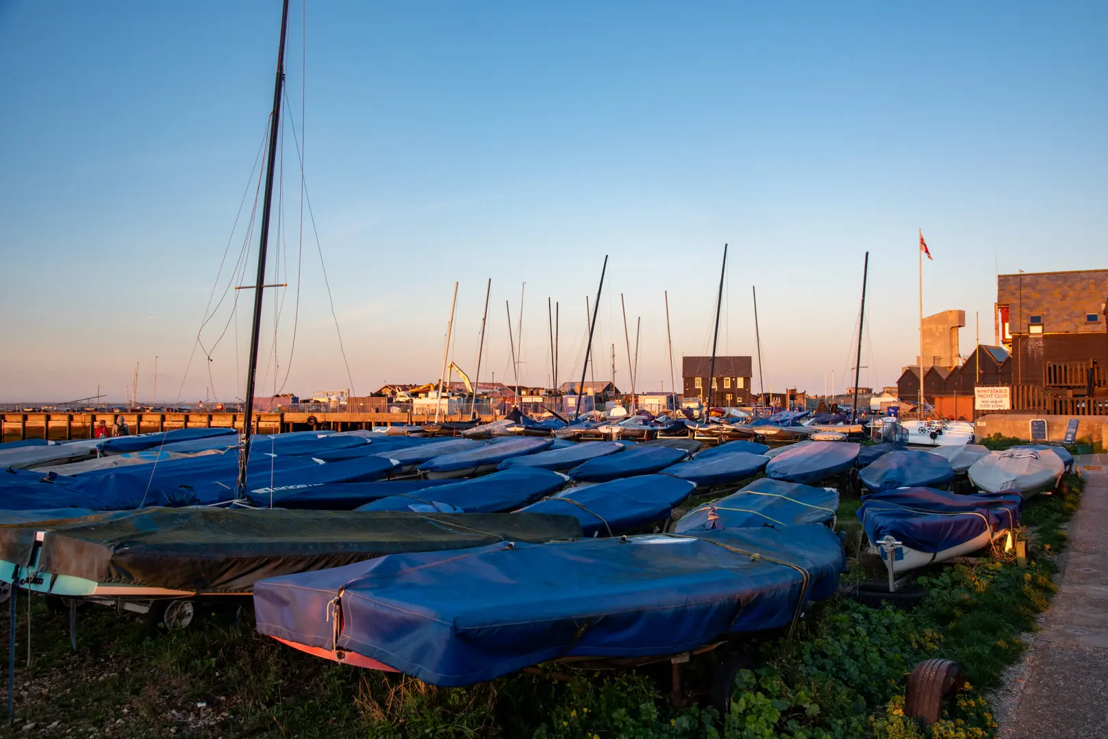 Whitstable seafront near Tankerton, where several step-free dining options sit